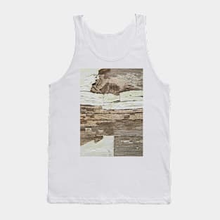 Shabby rustic weathered wood Tank Top